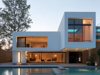 Example of generated architect studio portfolio showcase image