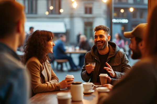 Coffee shop community event