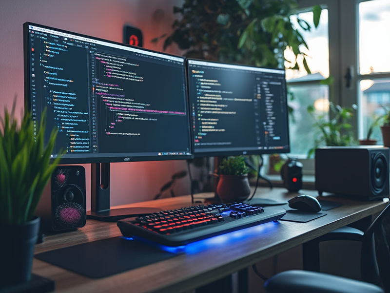 Modern developer workspace