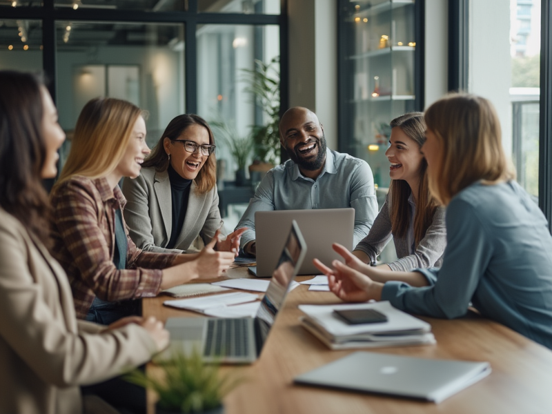 Professional team collaboration