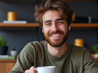 Happy developer with simple workflow