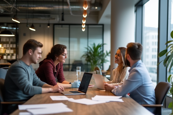 Startup team collaboration