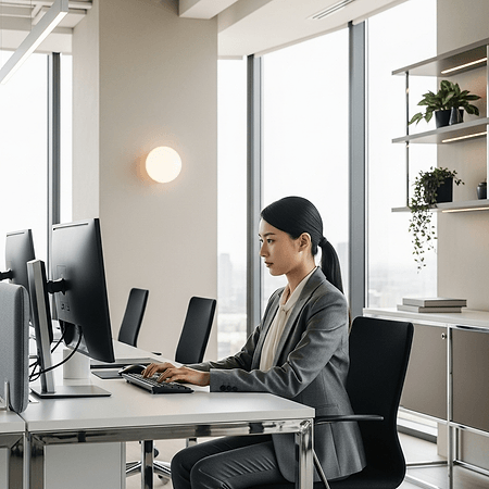 Tech professional in modern office, generated by Inliner.ai