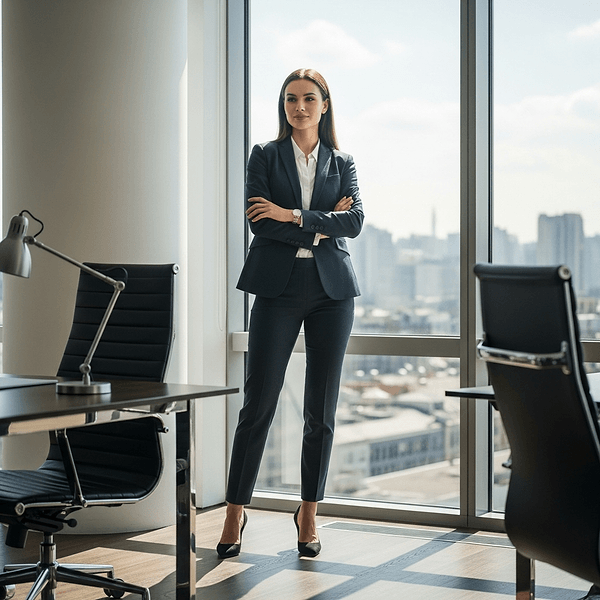 Confident businesswoman in modern office