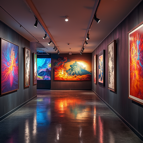 Digital art exhibition