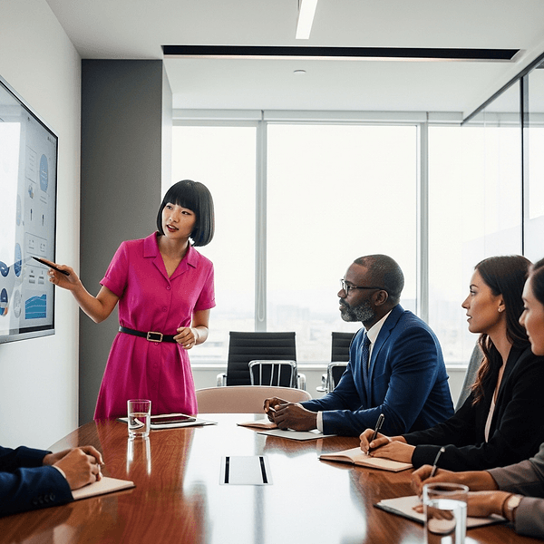 Modern office meeting
