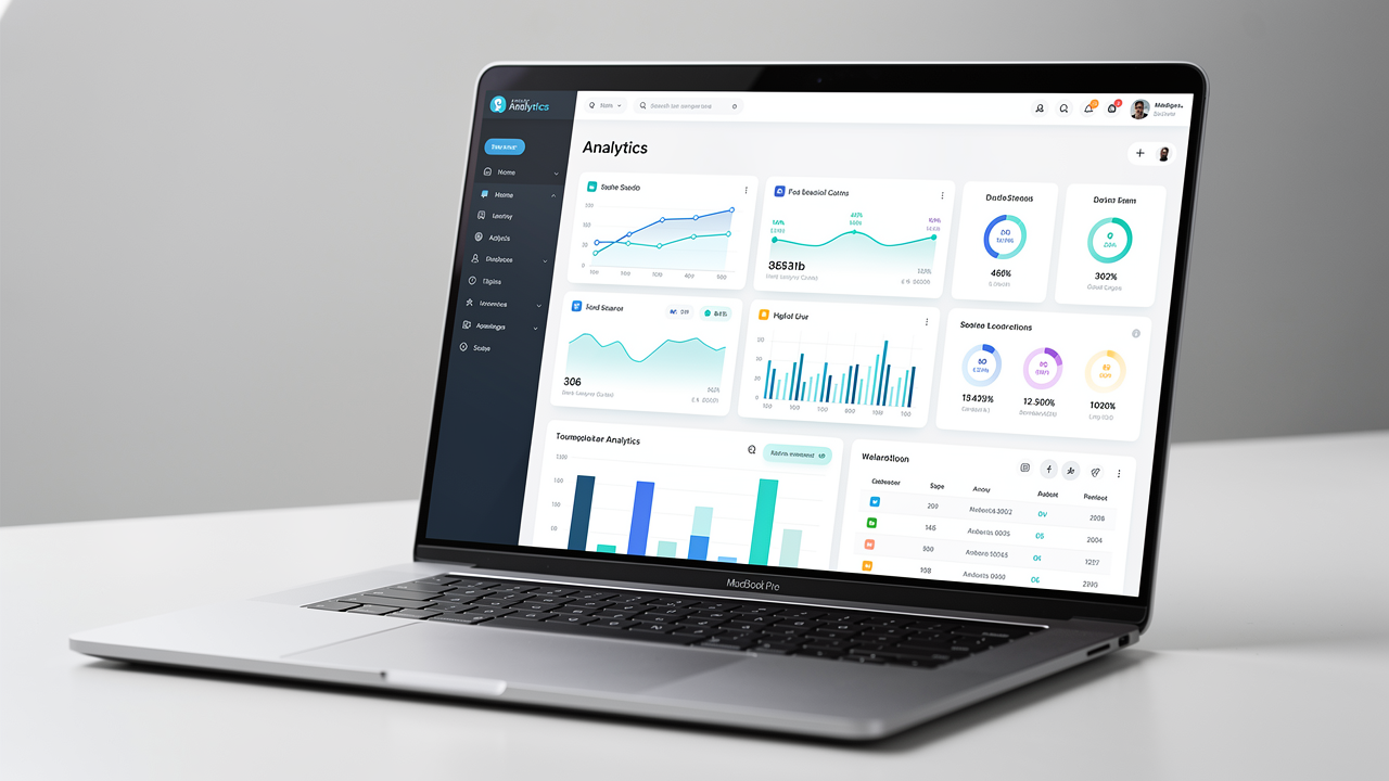 Modern SaaS dashboard image edited with improved detail while preserving layout