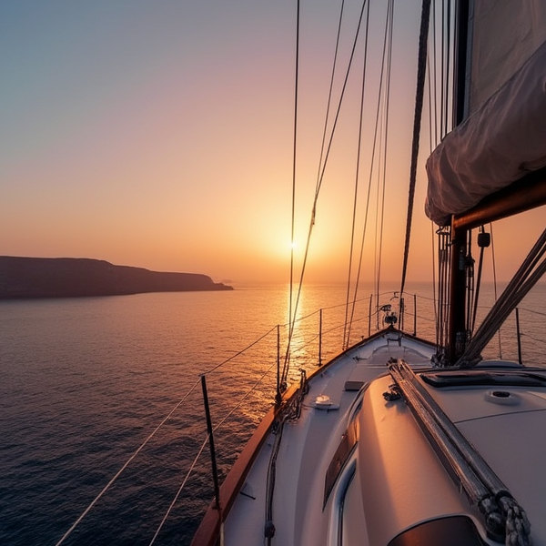 Santorini sunset view