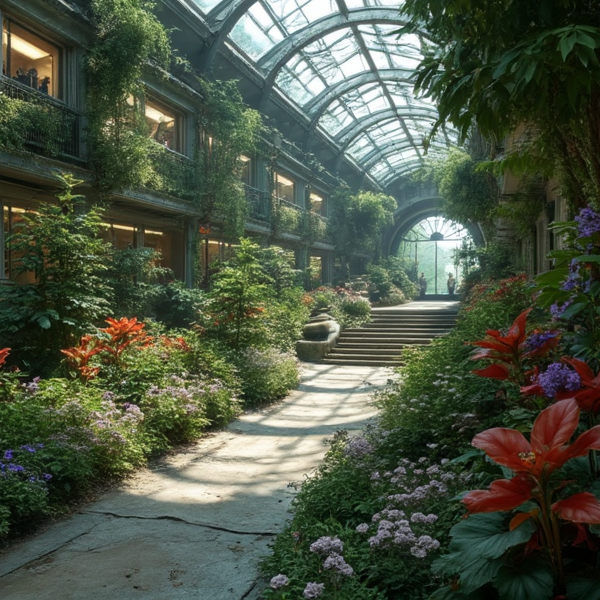 Garden on space station