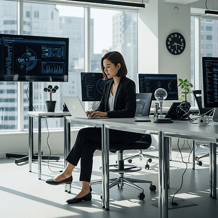 Tech professional in modern office, generated by Inliner.ai