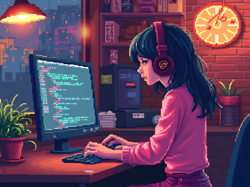 Pixel art style example