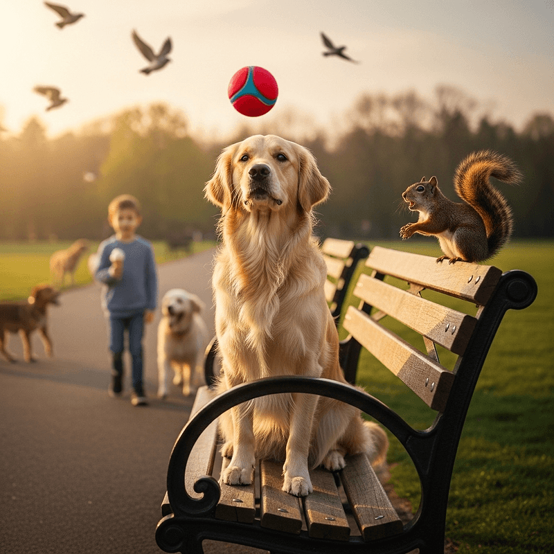 Obedient dog training