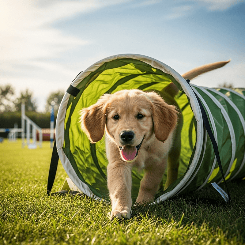 Puppy agility training