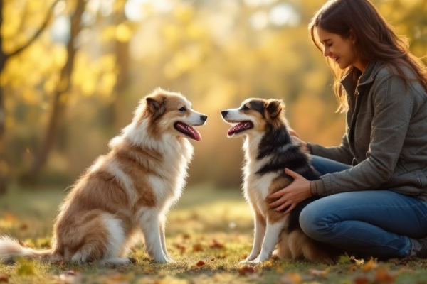 Private dog training lesson